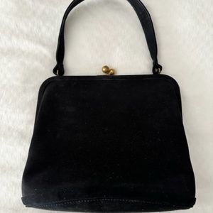 Koret Black Genuine Kid Suede Evening Bag